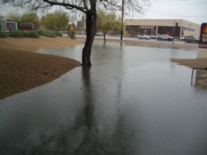 stormwater retention basin